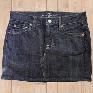 7 For All Mankind “Roxy” Denim Mini Skirt | Y2K Low Rise | Size 25